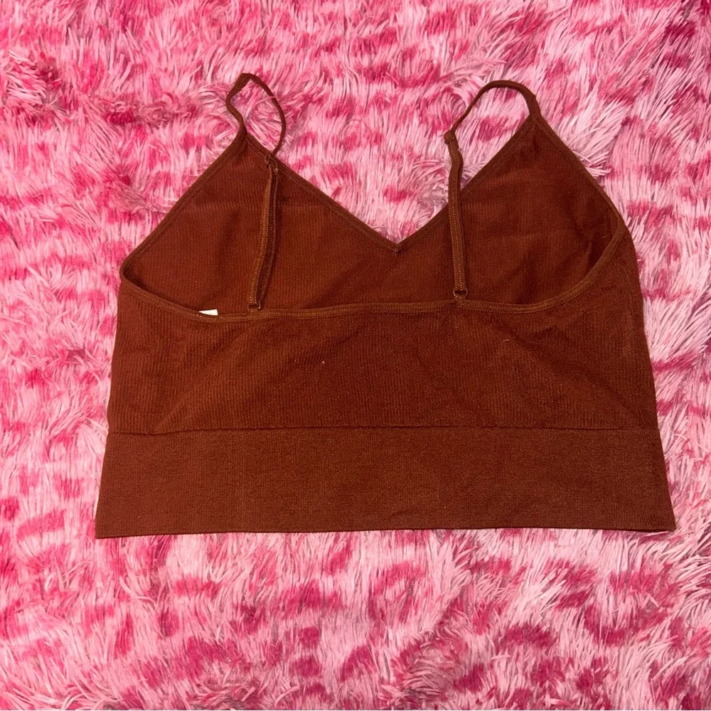 Bluenotes Rust Ribbed Top - Picture 2 of 3